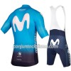 Conjunto Maillot + Culotte Corto con tirantes 2018 Movistar Team N001